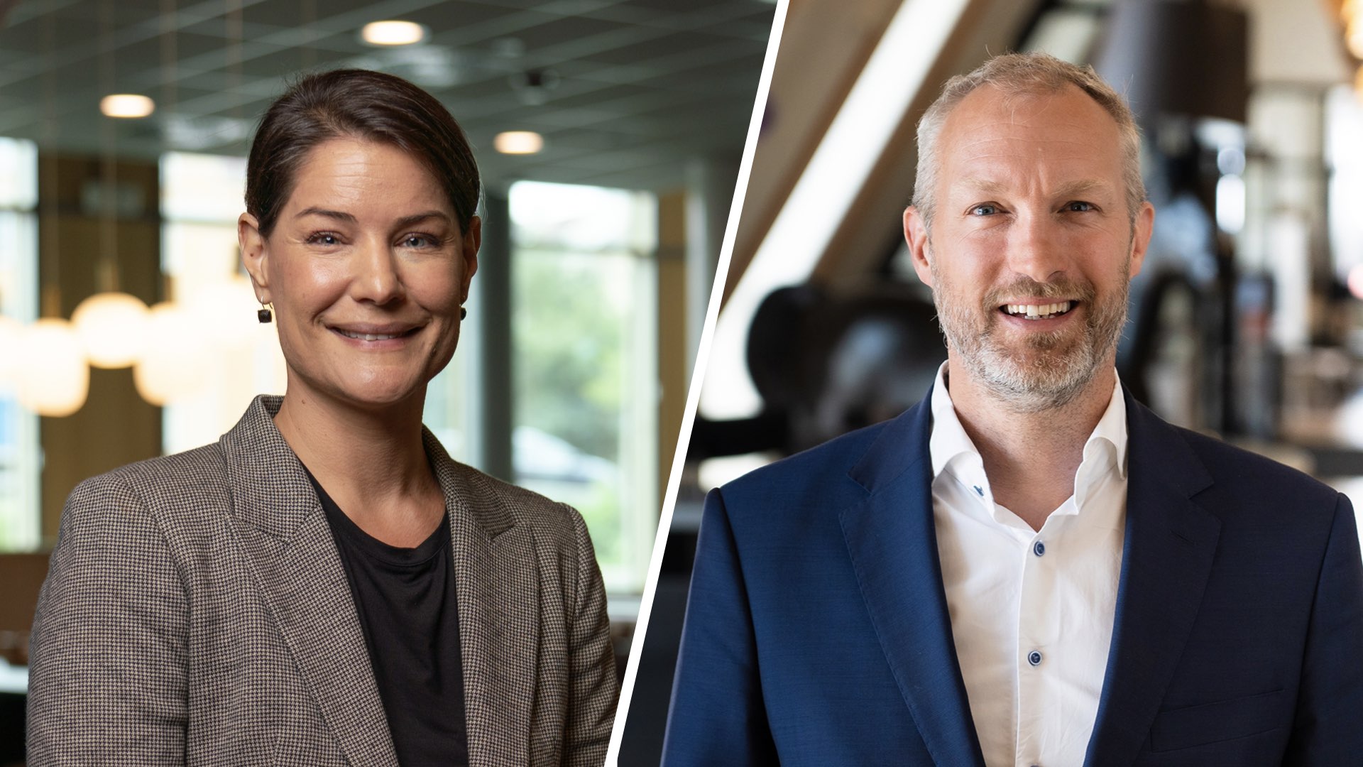 Elif Schmidt, VD på Oxceed och Staffan Hedbrandh, VD på Lundatech om det nya partnerskapet.
