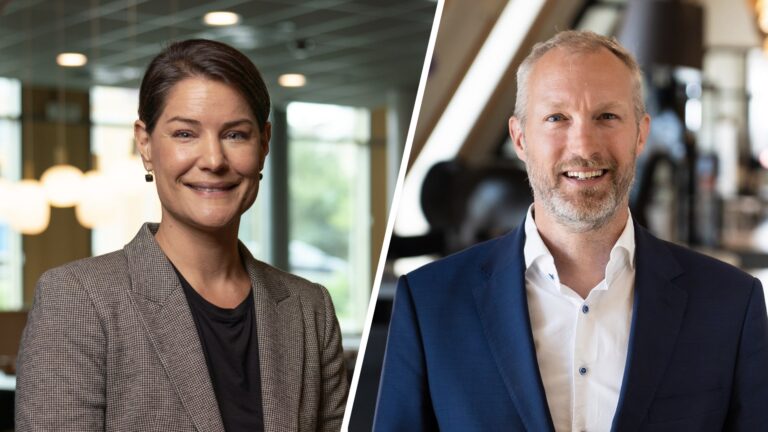 Elif Schmidt, VD på Oxceed och Staffan Hedbrandh, VD på Lundatech om det nya partnerskapet.